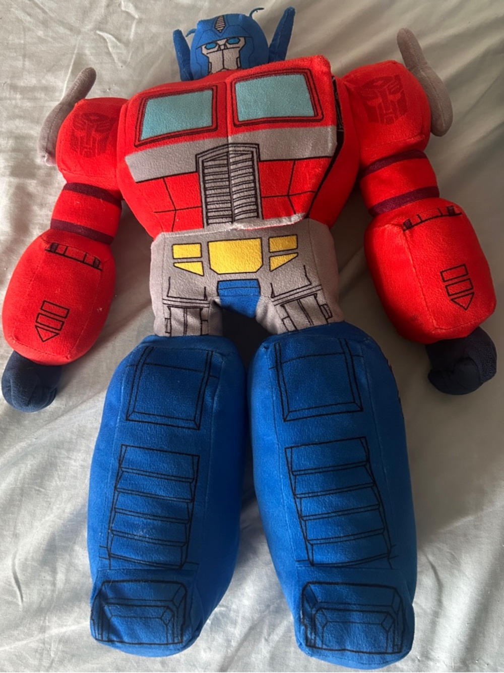 Plush Red & Blue Hero Robot Stuffed Toy - Kids Toys